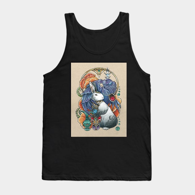 The Rabbit & Raven Tank Top by Nat Ewert Art